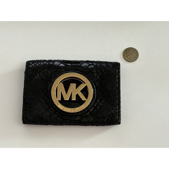 Michael Kors Leather Card Holder / Small Wallet - Picture 1 of 4